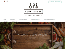 Tablet Screenshot of luvtocook.com